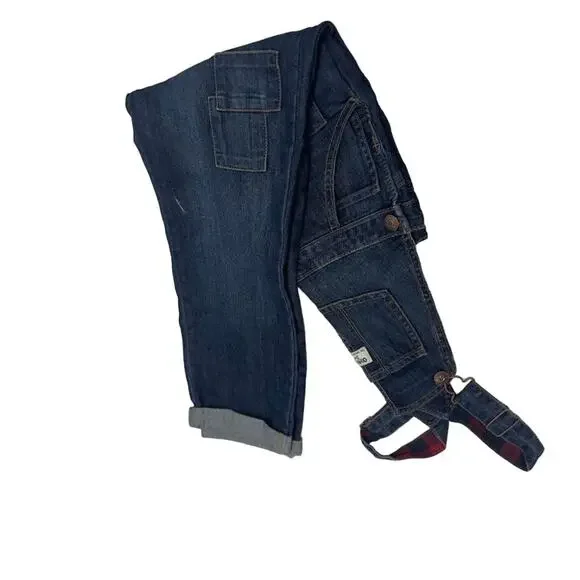 NWT! OshKosh B'gosh Girls Sparkle Denim Overalls SIZE-8 - Picture 2 of 4